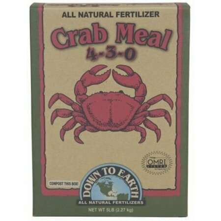 DOWN TO EARTH ALL NATURAL FERTILIZERS 5Lb Crab Meal 07844